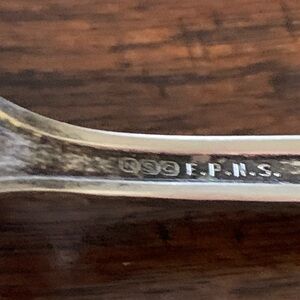 6 pretty Silver Spoon with Engraving.Early 1900,s